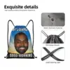 Custom Kanye West Good Morning Meme Drawstring Backpack Bags Men Women Lightweight Funny Gym Sports Sackpack Sacks for Yoga 3