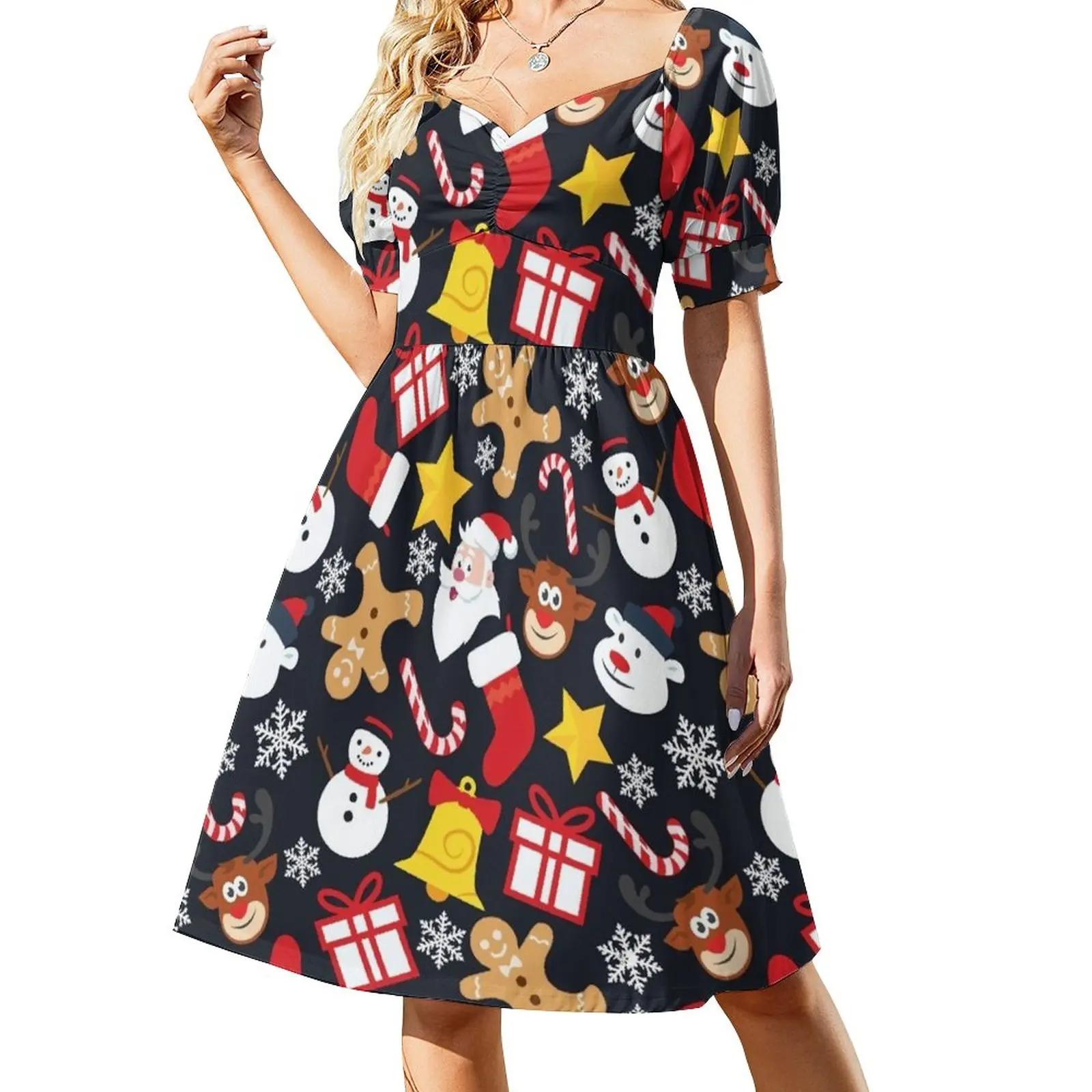 

Cool Christmas Collage Dress luxury dresses Long dress woman