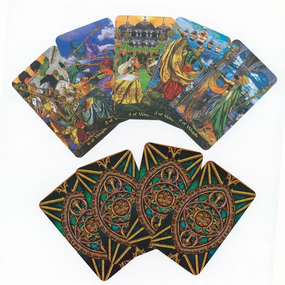 Richly Ornate Suitable Tarot Deck for Beginners PDF Guide Version Leisure Table Game 4
