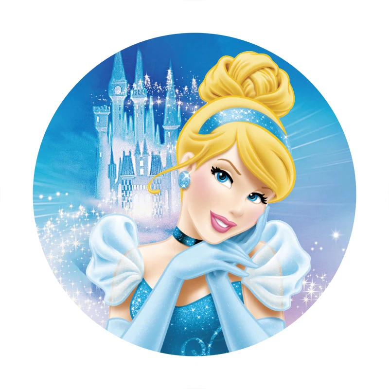Fondo de círculo de princesa cenicienta de Disney, decoración de fiesta de  cumpleaños, pancarta redonda, Fondo de fotografía, estudio fotográfico _ -  AliExpress Mobile