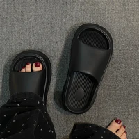 Women's Thick Platform Slippers EVA Soft Sole Summer Beach sliipers Outdoor Indoor Non Slip Korean style Advanced sense slippers 2
