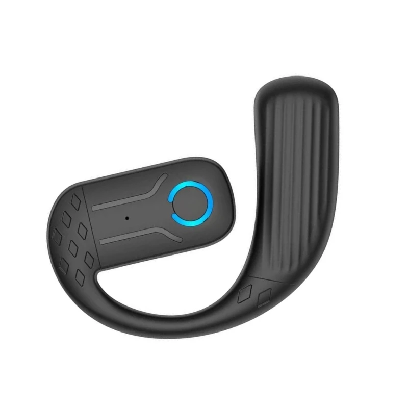 Wireless Bluetooth Earbuds with Earhooks - Sleek Single Ear Business Headset
