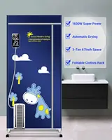 Clothes Dryer, 110V -1600W Portable Dryer, 67Inch -3 Tier Foldable Clothes Dryer Rack, Energy Saving Portable Dryer for 2