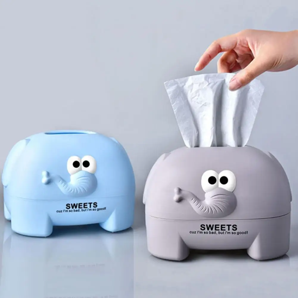 Tissue Box Removable Cover Animal Shape Large Capacity Storage Creative Cow Pig Car Tissue Box Holder Household Supplies 3