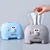 Tissue Box Removable Cover Animal Shape Large Capacity Storage Creative Cow Pig Car Tissue Box Holder Household Supplies 3