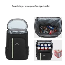 

30L Unisex Insulation Cooler Backpack Travel Picnic Thermal Cooler Bag Men Women Large Capacity Backpack With Bottle Opener
