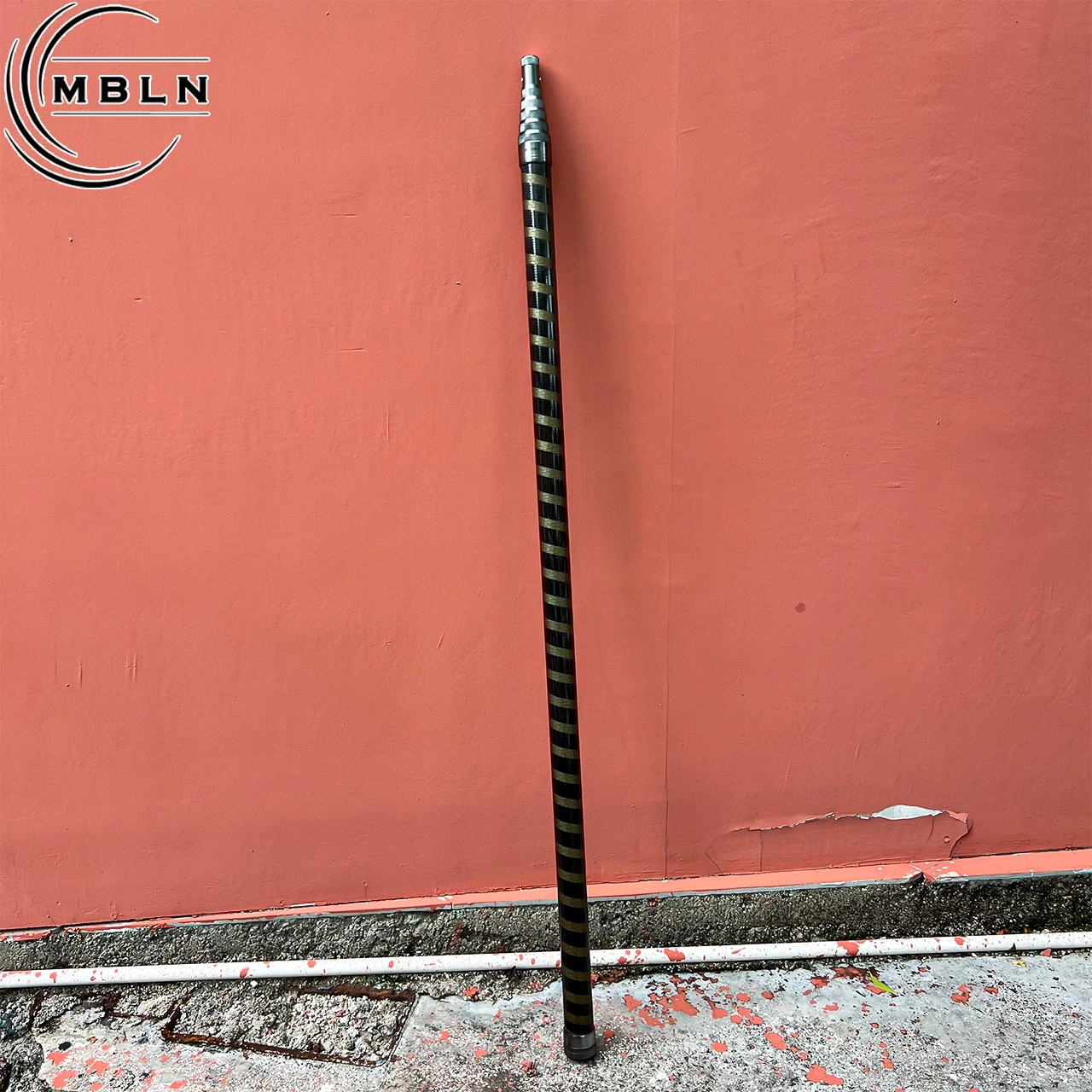 1 Stück MBLN Extra Long Shore Fischernetzstange, hochdichte Kohlefaser, leicht und langlebig, Metallschloss, verdicktes Design – Detail 11