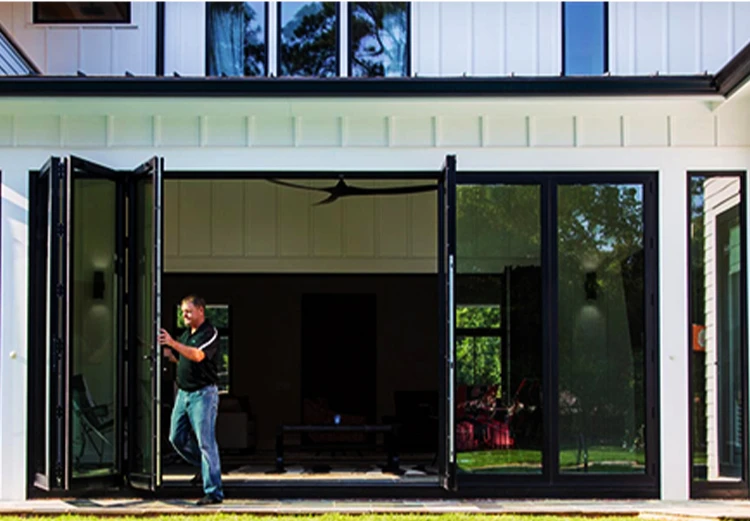 Cheap Screen Folding Aluminum Doors