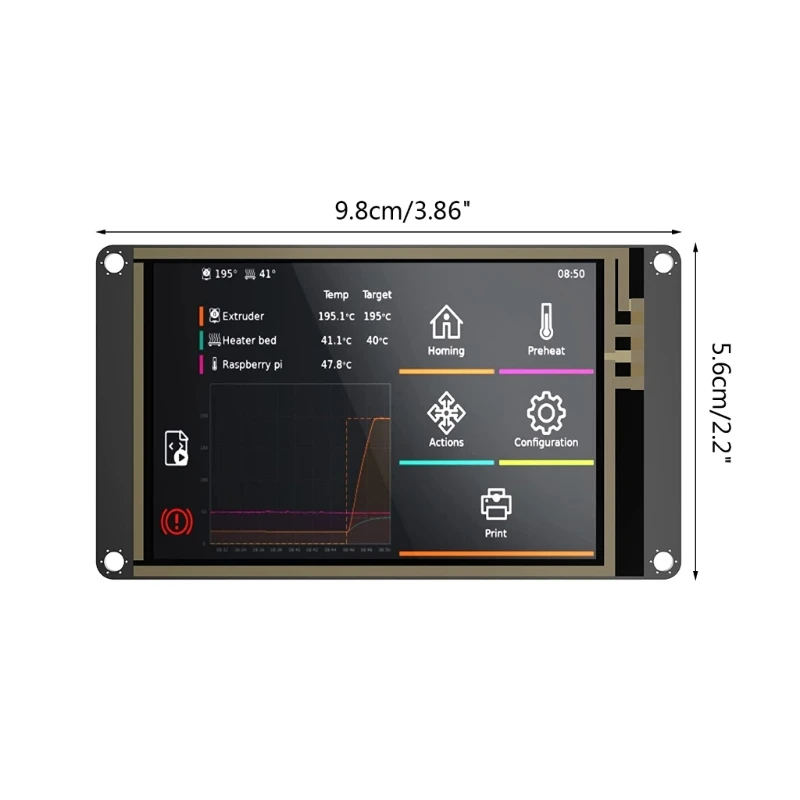 정전식 LCD 디스플레이 화면 교체, QX2B TFT35 V2.1, 320x480, 3.5 인치