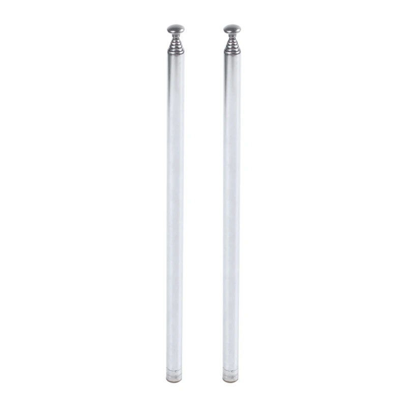 

Top Deals 2X 96Cm Length 7 Section Telescoping Stainless Steel AM FM Radio TV Antenna