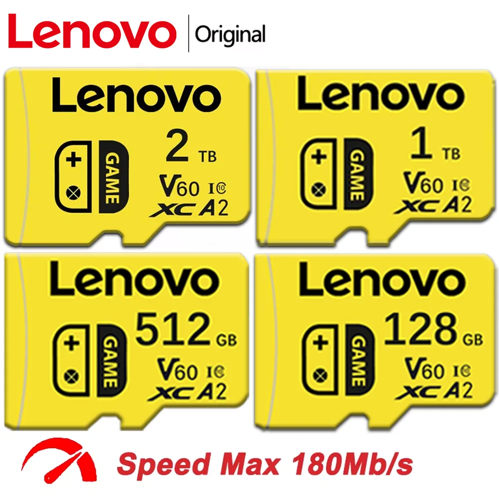 Lenovo Android MicroSD Card A1 App Performance Boost 2TB 512GB 128GB 160MB/s & 10-Year Warranty for Samsung/Galaxy memory card