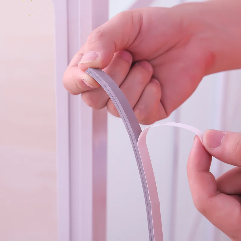 5M Self-adhesive Window Sealing Strip Car Door Noise Insulation Rubber Dusting Sealing Tape Window Accessories Viscose