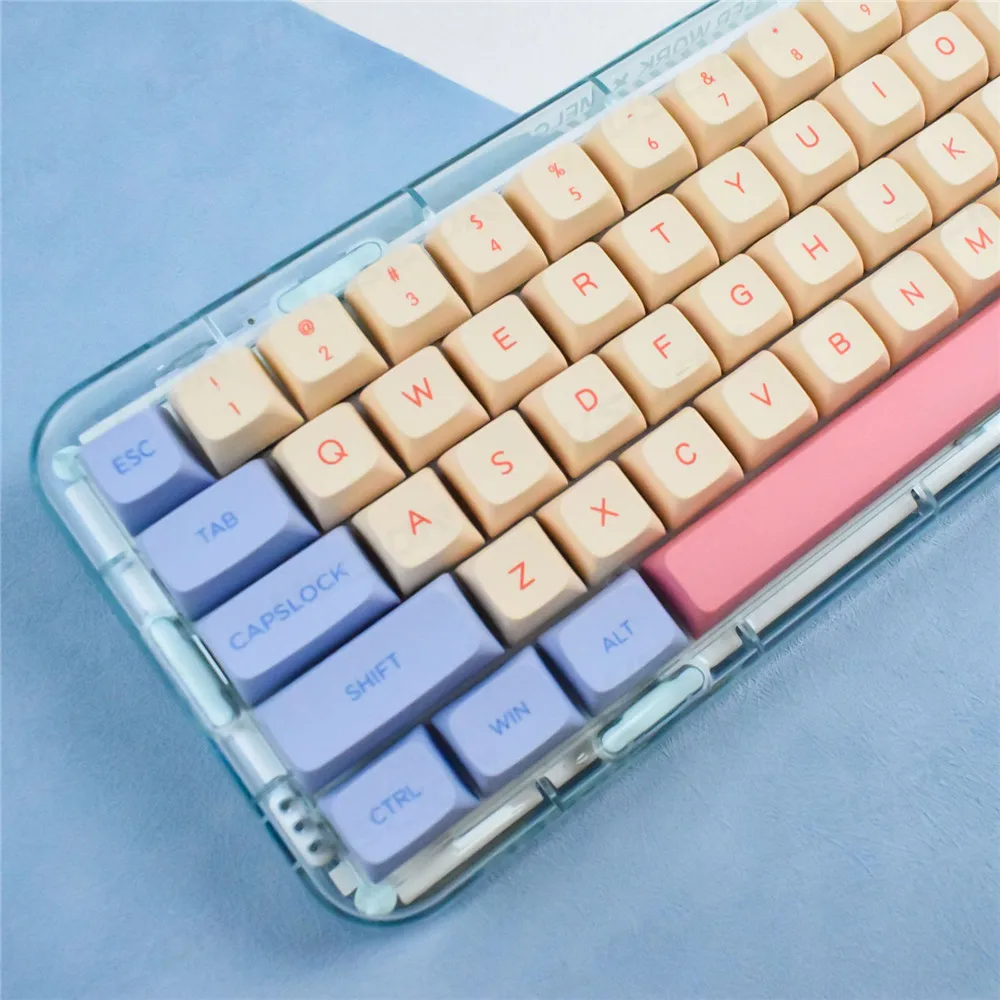 

132 Keys Marshmallow Keycaps PBT Dye Sublimation XDA Profile For MX Switch Fit 61/64/68/87/96/104/108 Keyboard XDA Cute Keycaps