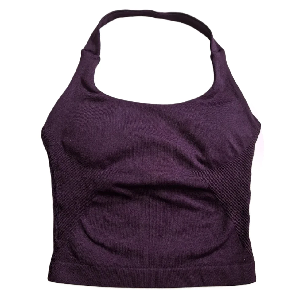ตัวเลือกสินค้า เสื้อโยคะ Strappy Crop Top วัสดุ Seamless ใส่ออกกำลังกาย