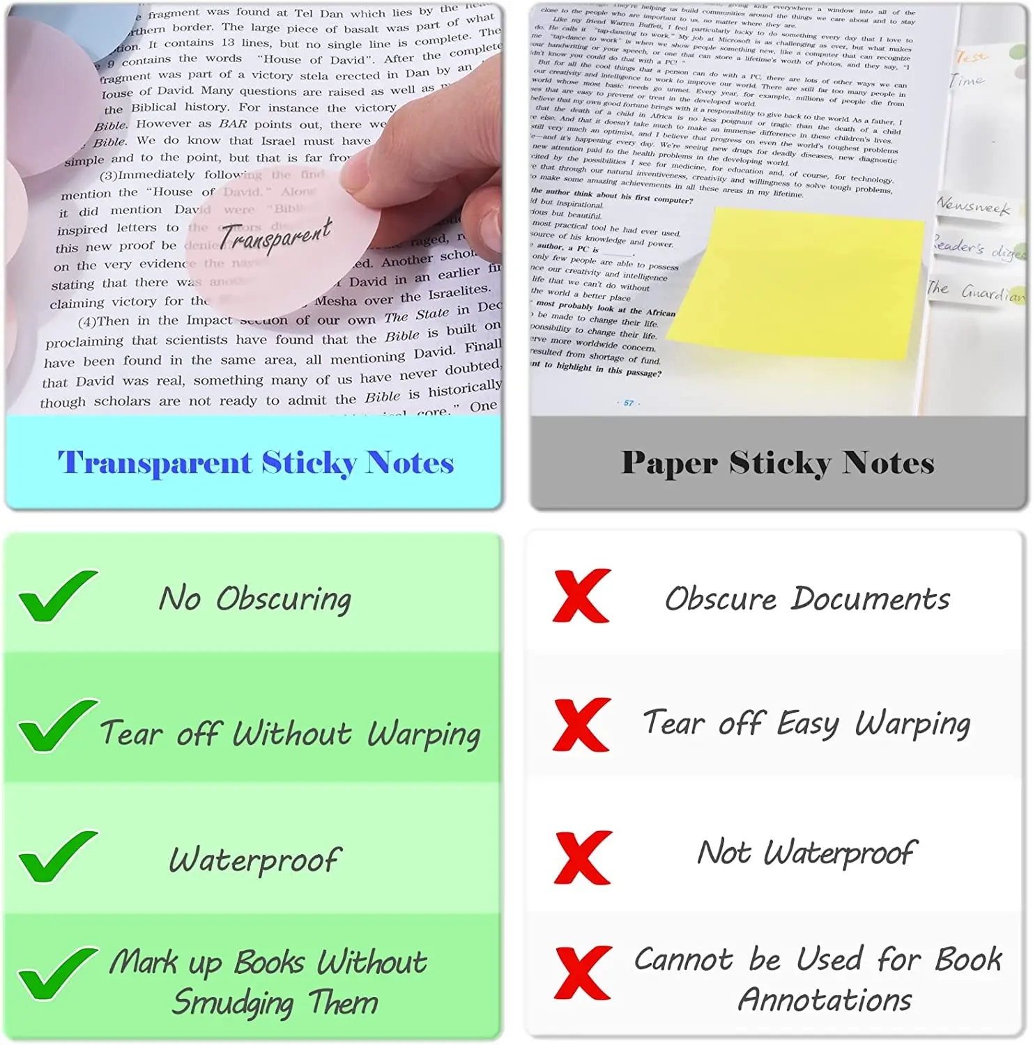 BABORUI 400Sheets Transparent Sticky Notes, Round Morandi Clear Sticky Note  Tabs, Small Translucent Bible Sticky Tabs for Annotating Books, Aesthetic
