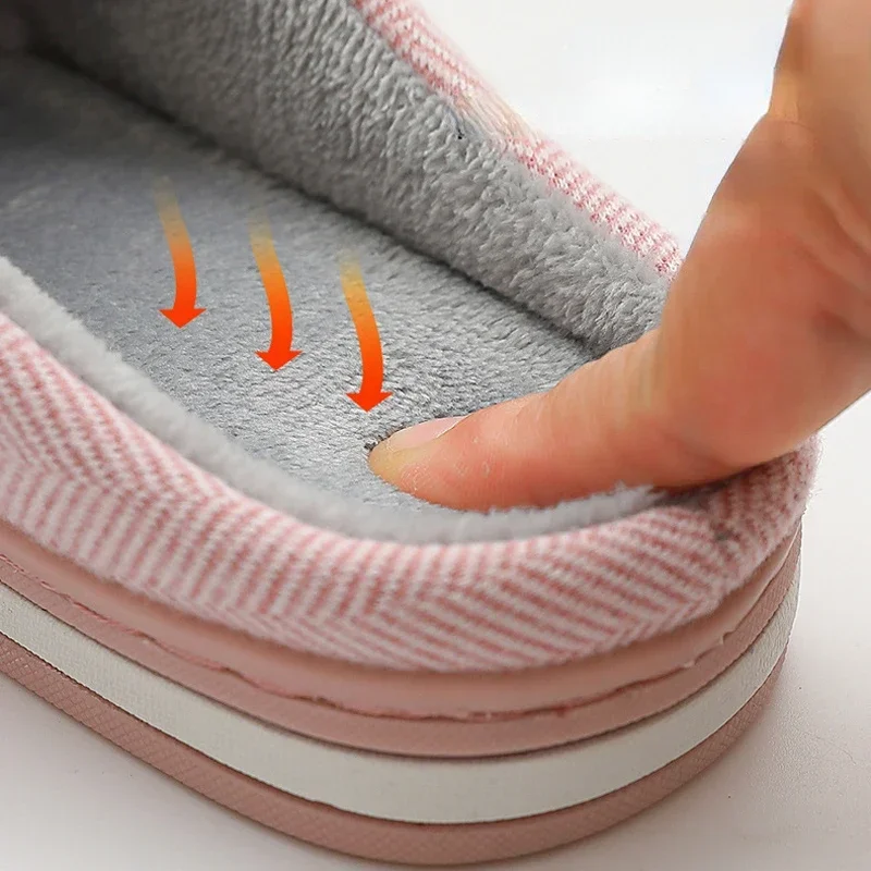 Home Fuzzy Slipper Women Winter Fur Warm Plush Non Slip Grip Indoor Lazy Soft Female Thermal Floor Shoe Flat Plus Size Male Men women slippers,warm slippers