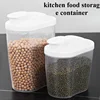 Food Storage Containers with Lids Stackable Treat Box Containers for Kitchen Pantry Organization Containers for Rice Dispenser 2