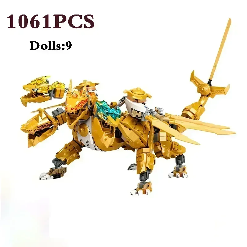 Serie Di Film Lloyds Gold Superdragon Building Blocks Drago A Quattro Teste Mecha Digital Brick Toy Boy Gift 71774 Regali Di Natale