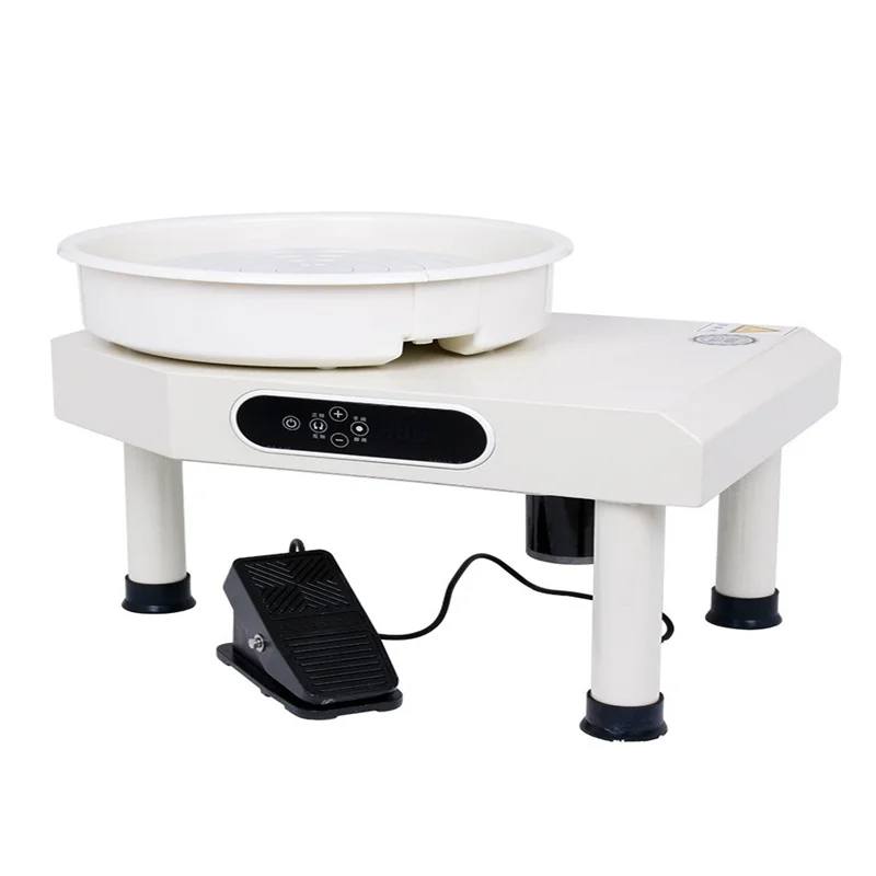25cm 350W Electric Wheel Pottery Lathes Machine With Foot Pedal Household Electric Triangle Ceramic Foot Drawing Machine