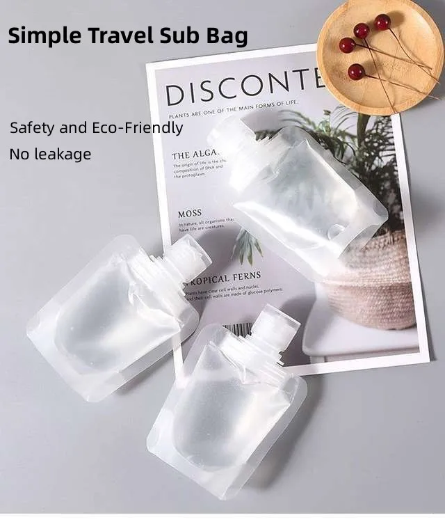 5/10pcs Transparent Lotion Dispenser Bag Portable Travelling