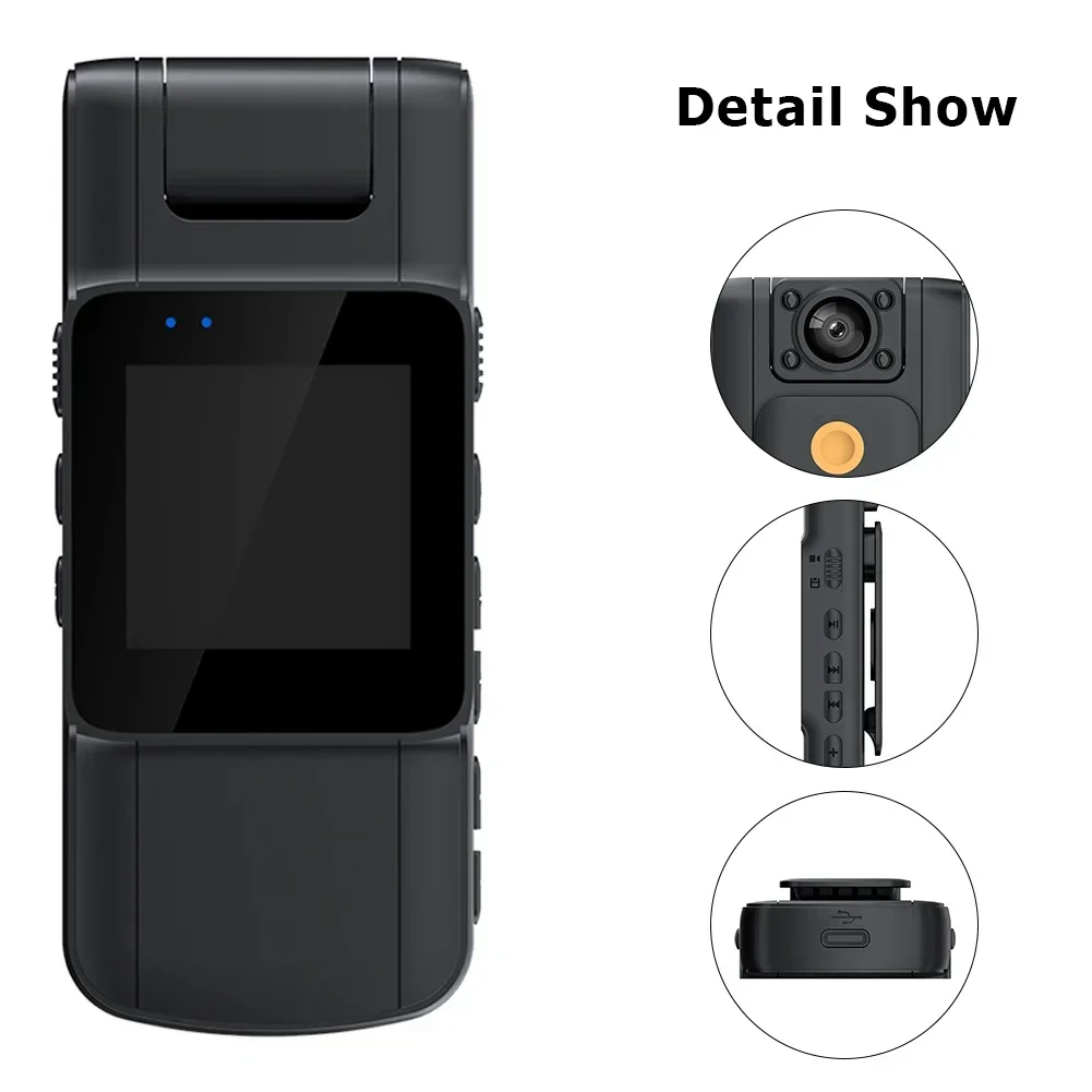 Mini 2025 Camera 4K HD WiFi motorcycles Sports Rotating lens Night Vision Digital Video Recorder Police security Wearable Camera 4