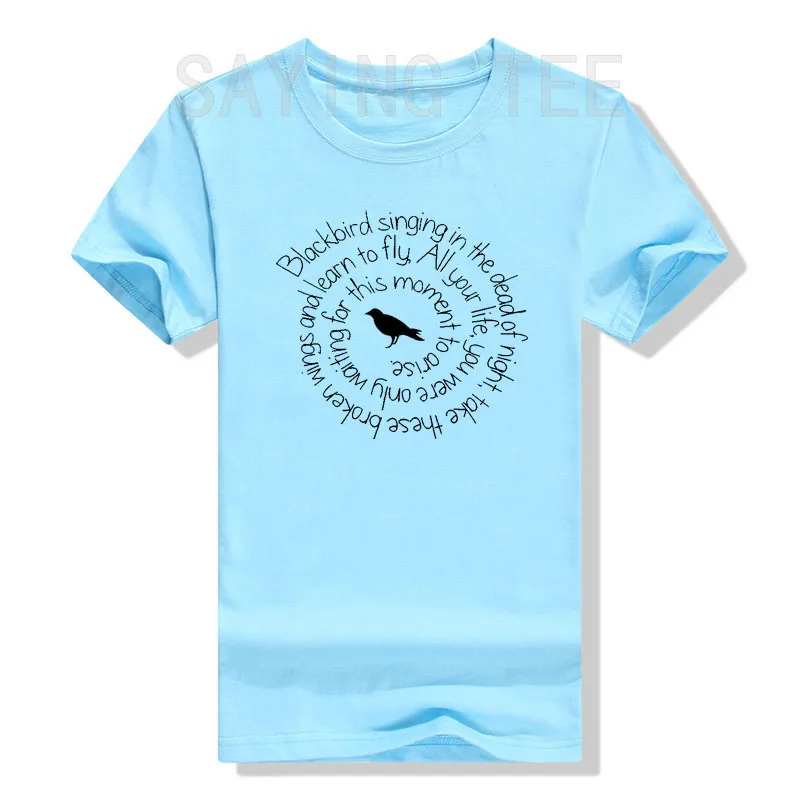Beatles T Shirt Blackbird Singing In The Dead Of Night T-shirts