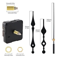 Wall Clock Mechanism Silent Quartz Movement Machine Wall Hands Silent Sweeping Second  Movement with Pointer DIY Repair Tools 2