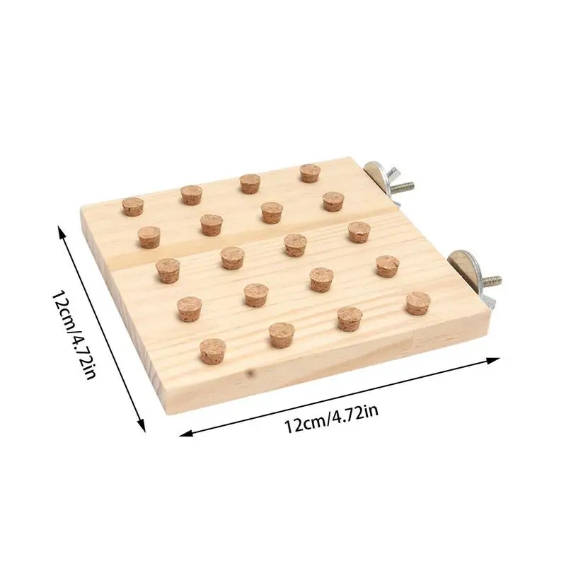 Multipurpose Wooden Parrot Puzzle Chew Toys