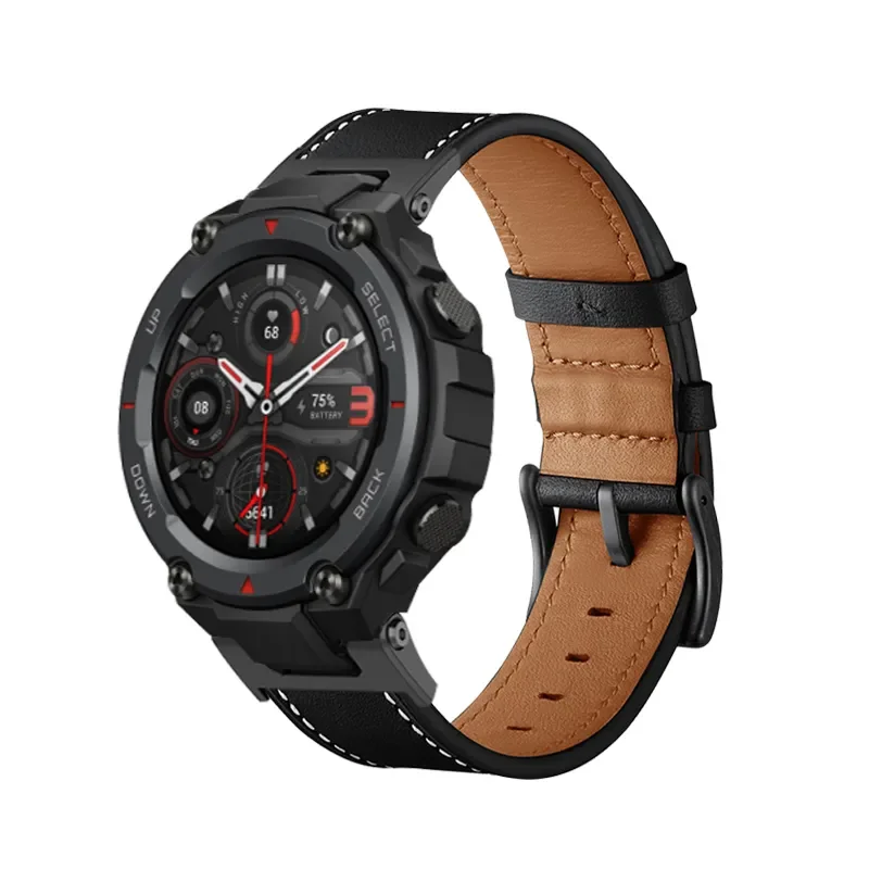 

Genuine Leather Strap For Amazfit TREX T Rex Pro Smart Watch Band Replace Belts For Huami Amazfit T-Rex 2 Correa Wristbands