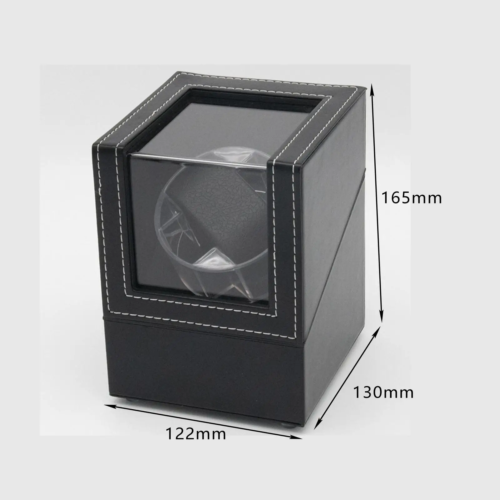 Single Watch Winder Box Watch Case with Quiet Motor Flexible Watch Pillows USB