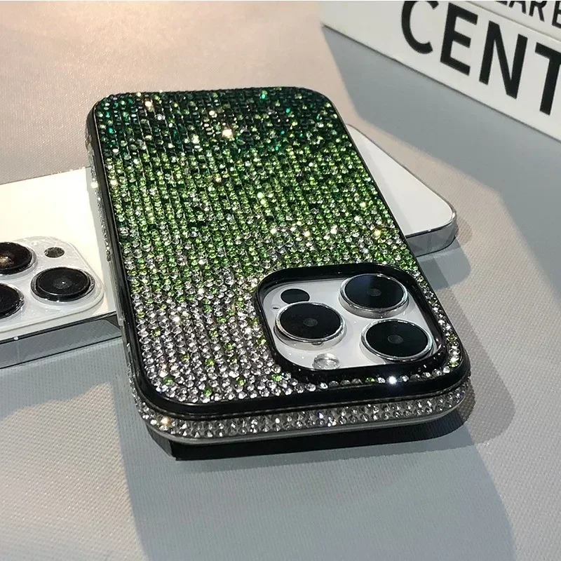 Luxury Full Shiny Diamond Bumper Frame Phone Case Cover
