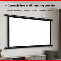 XIAOHUI Wall-mounted Projector Screen 16:9 Ratio Outdoor Office Home Entertainment Portable High-definition Foldable 72-133inch - Image 2