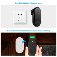 Wireless Doorbell Set with Long Range, Front Door Bell, Home Security Doorbell Ring with 33 Melodies, 4 Volume Levels - Image 4