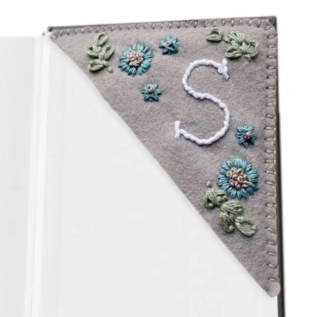 🔖 26 Letters Elegant Personalized Hand Embroidered Corner Bookmark Four  Seasons Fun Arts And Crafts For Kids Ages 8-12 Boys - AliExpress