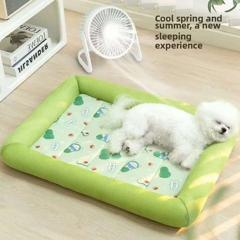 Summer Cooling Puppy Bed Dog Supplies Mat Accessory for Small Breeds Dogs Medium Pet Large Beds Sofa Blanket Baskets Fluffy Cats