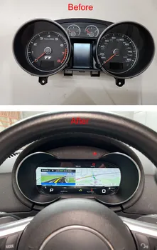 Velocímetro de cabina Virtual, grupo Digital para Audi TT TTS 2008-2014, Panel de instrumentos de pantalla, sistema Linux 1