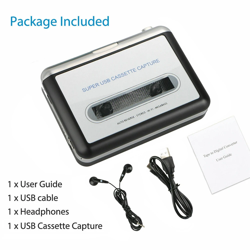 Portable Classic USB Cassette Player To PC MP3 Converter Capture Audio Music  Player Tape Cassette Recorders Convert Adapter - AliExpress