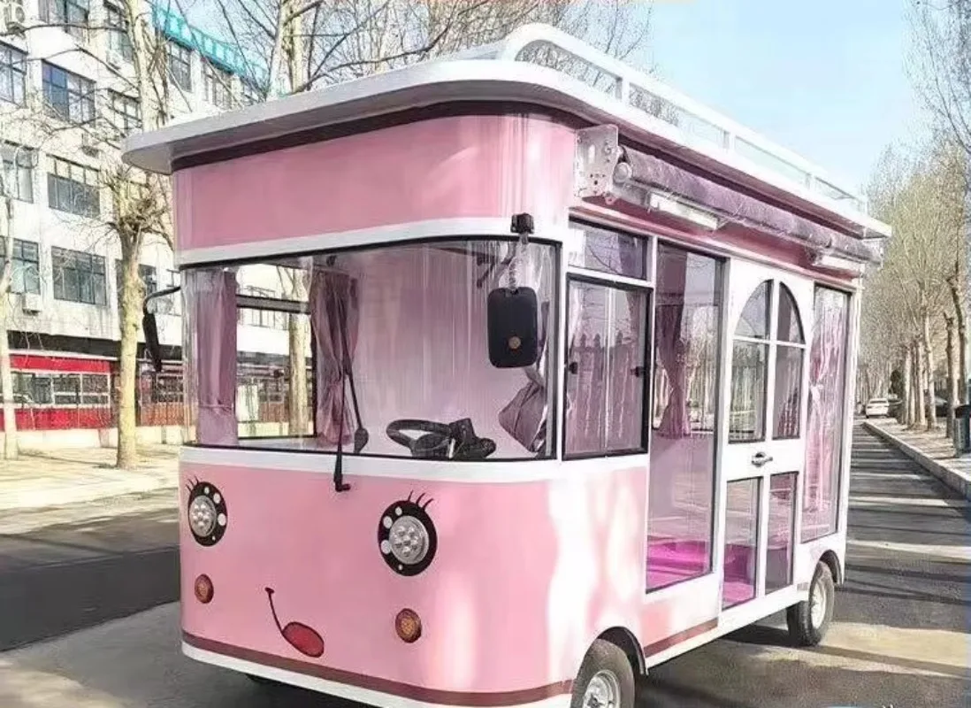 Electric mobile hair salon nail salon clothing store fruit