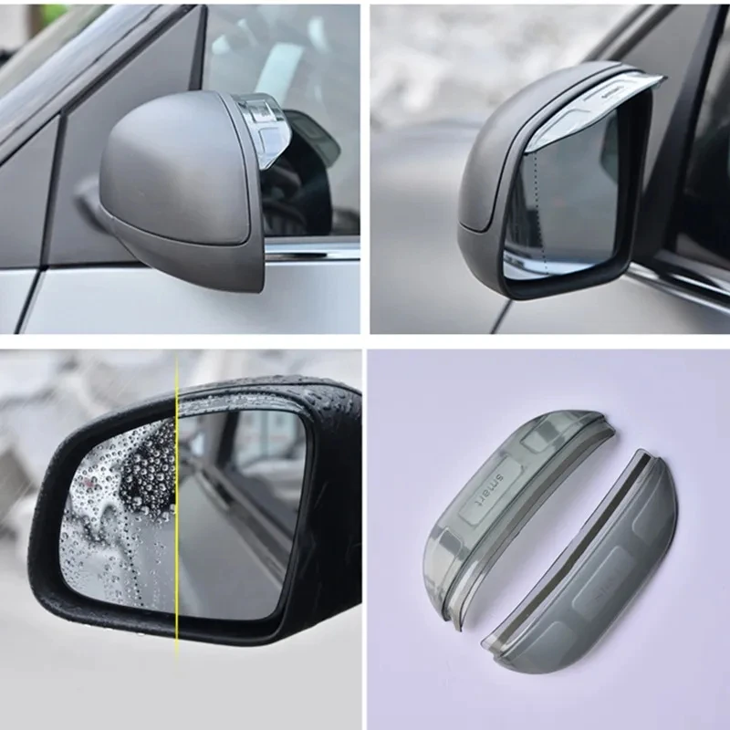 

Car Rearview Mirror Rain Shade Accessories For Smart 453 Fortwo Forfour Auto Rain Eyebrow Decoration Modification Rain-shield