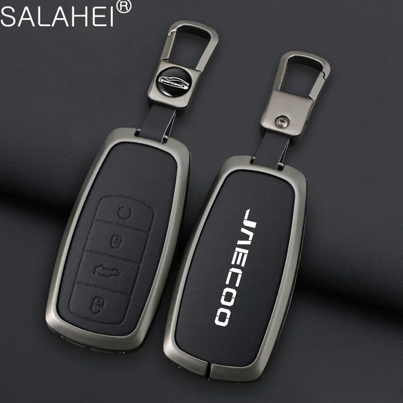 Key Case Zinc Alloy Leather Car Key Case Cover Protective Shell For Chery Jaecoo J7 J8 7 Tiggo 8plus 8 5 Plus 7pro Max Omoda 5 C5 Arrizo