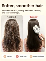 Electric Hair Brush for Anti-Frizz Detangling with Spray, Red Light Therapy & Retractable Teeth Scalp Massage,2026 Upgraded 2