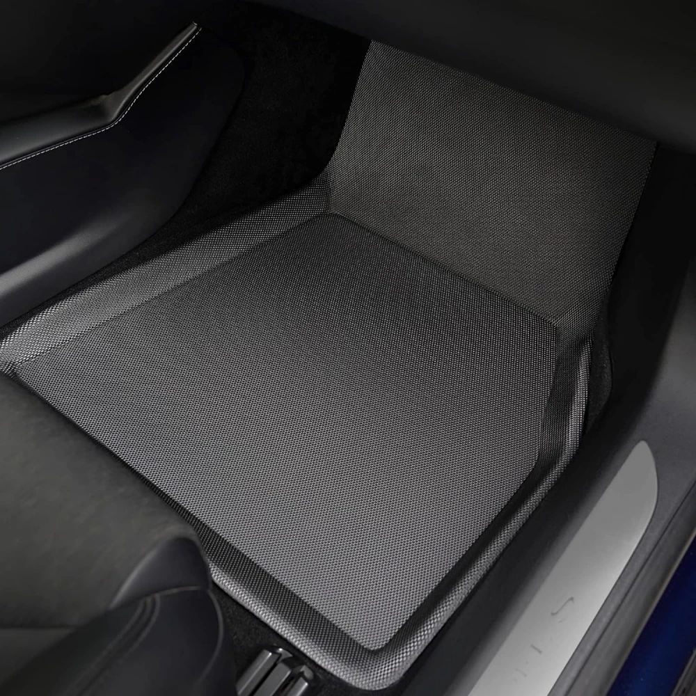 Tesla Model S 용 3D 바닥 매트 2021 2022 2023 2024 전천후 미끄럼 방지 방수 바닥 라이너 Fit Model S Long Range Plaid