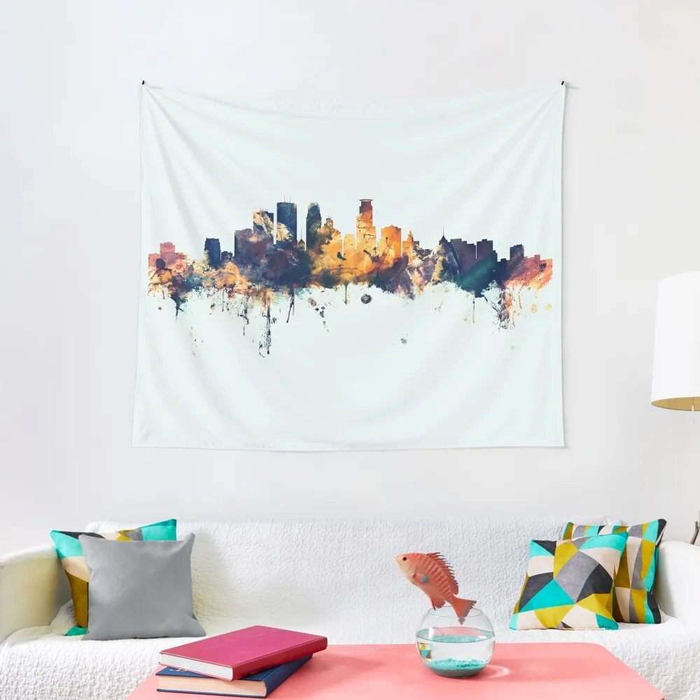 

Minneapolis Minnesota Skyline Tapestry Decor For Room Room Ornaments Living Room Decoration Wall Decoration Tapestry