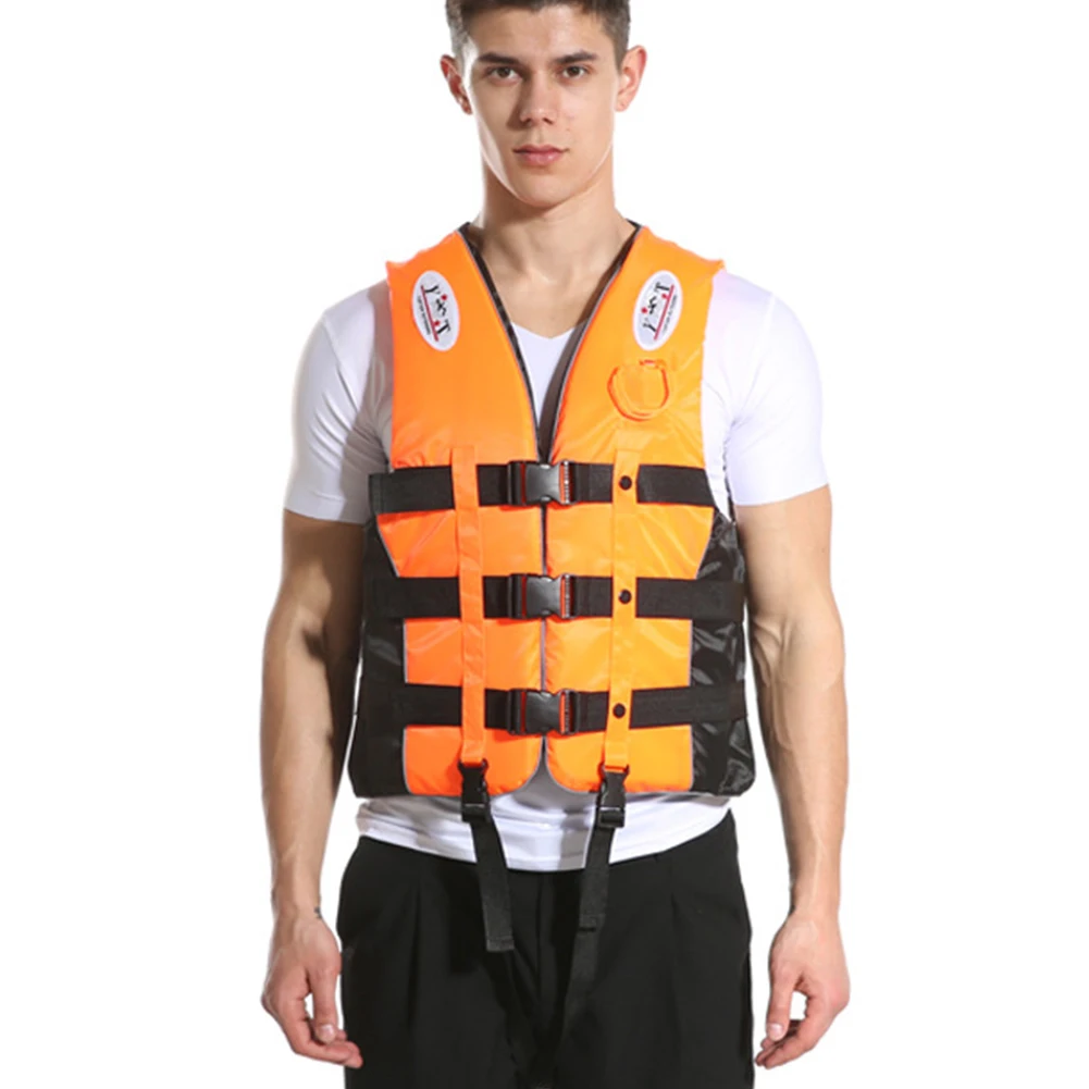 Boating Life Vest Lightweight Buoyancy Vest Portable Wear-resistant  Adjustable Straps with Reflective Stripe Outdoor Accessories