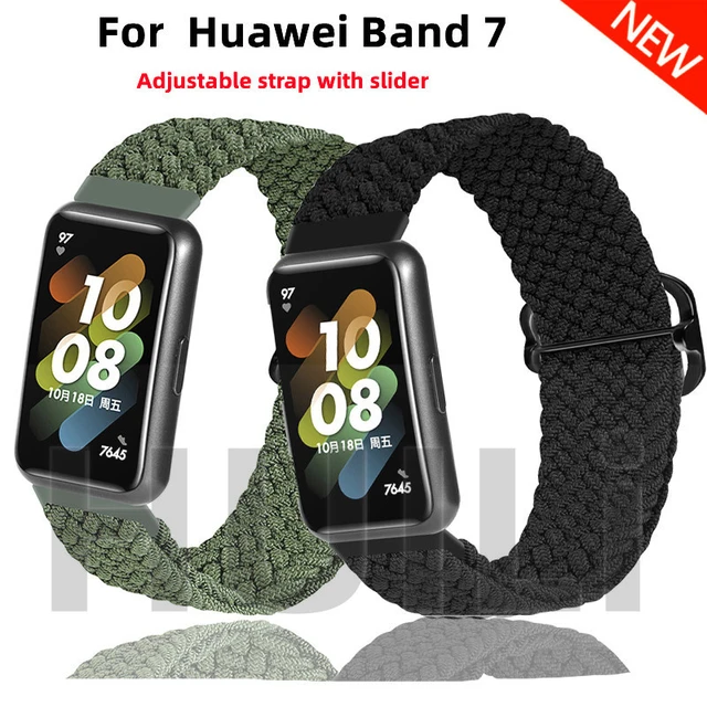 Nylon loop Strap For Huawei band 7 Sport Smartwatch accessories Adjustable  Replacement Bracelet correa For Huawei watch band 7