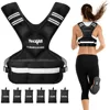 6846-6d6660.jpg Adjustable Weighted Vest 11-32lbs with Reflective Strip, Large Weight Vest for Strength Training for Men & Women