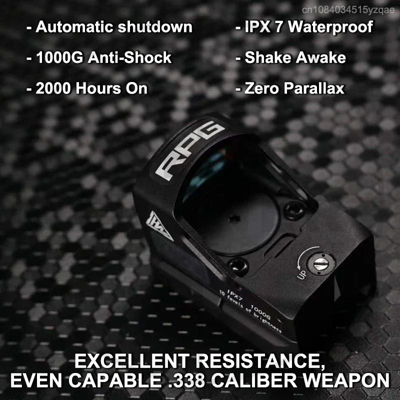 Red Dot Sight HAWKEYE-RPG MINI 2 MOA 1&times;24 R*R Footprint Real Pistol Refle Shotgun Shake Awake Waterproof Top Battery Install
