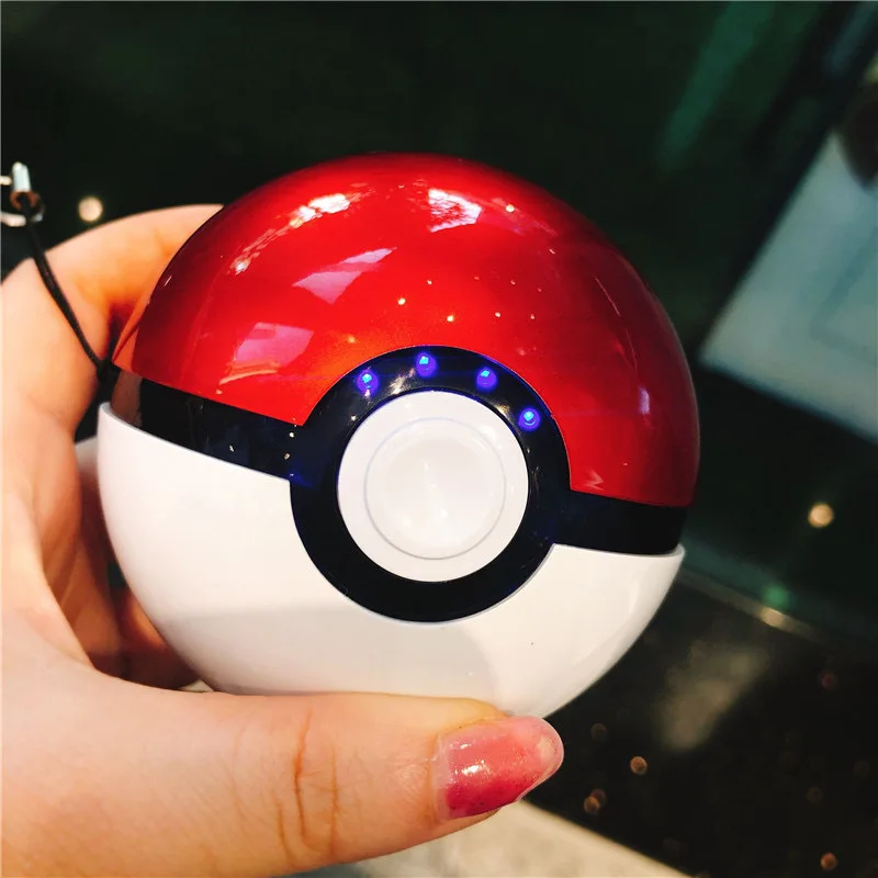 

Pokemon Ball Mobile Power Supply Cartoon Large-capacity Pocket Ball 8000 Mah Power Bank Anime Kawaii Pikachu Toys Christmas Gift
