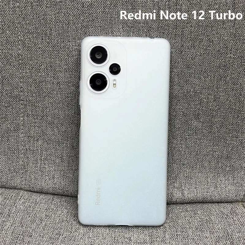 Matte Clear Case For Redmi Note 12 Turbo Case Soft Silicone Phone