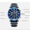 REWARD Big Dial Mens Watches Top Luxury Brand Sport Waterproof Watch Men Chronograph Quartz Clock Automatic Date WristWatches 5